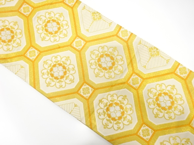 JAPANESE FUKURO OBI / WOVEN FLOWER SHOKKO PATTERN